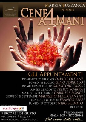 Cene a 4 mani all’Aquila