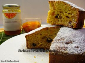 Torta di ricotta, albicocche secche e zucchero di canna