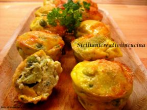 Frittata di fave e piselli al forno