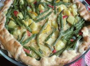 Ricetta: Torta salata di patate e fagiolini