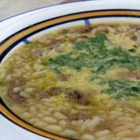 Ricetta: Minestra di riso con prezzemolo e fegatini