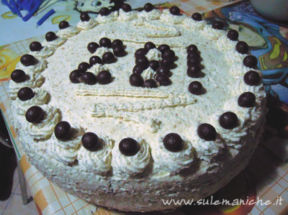 Torta al caffè di Buon Compleanno