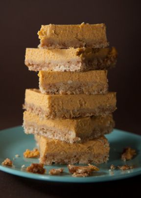 Cheesecake bars alla zucca