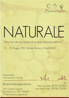 "NATURALE" La Prima Fiera del Vino Naturale e Artigianale in Abruzzo