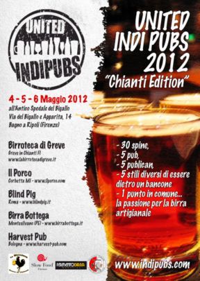 United Indi Pubs Birra: Il Festival dei Pub Indipendenti fa tappa a Firenze sabato 5 e domenica 6 Maggio! E in abbinamento Pesce Povero Slow Food e lo speciale “Il vino incontra la birra”