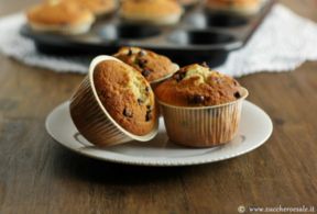 Muffin con gocce di cioccolato