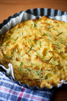 Tortino di patate e rosmarino