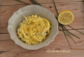 Pasta fresca all'erba cipollina e limone