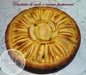 crostata di mele e crema pasticcera