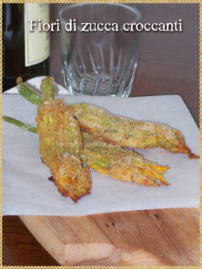 Fiori di zucca croccanti