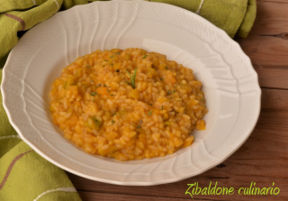 Riso integrale alla zucca e rosmarino