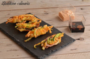 Frittelle di calamari affumicati e verdure