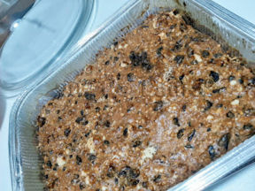 Torta noci uvetta e cioccolato