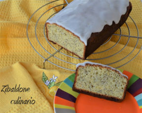 Plumcake con semi di papavero glassato al limone