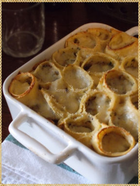 Rosette di pasta ripiene di verdure