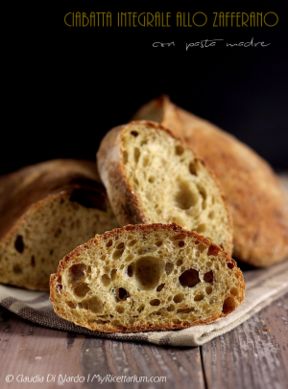 Ciabatta integrale allo zafferano