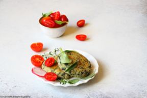 Burger di patate, spinaci e scamorza affumicata