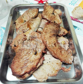 Tonno fresco sui carboni