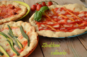 Pizza napoletana al piatto con verdure...a pois, a righe e scozzese!