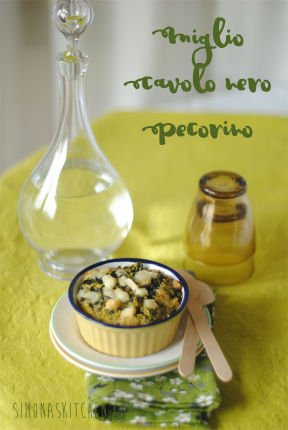 Tortini di Miglio, Cavolo Nero e Pecorino - Mini Cake with Millet, Pecorino & Back Cabbage - Petites Tartes au Millet, Pecorino et Chou Noir