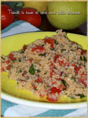 Tabulé a base di cous cous alla libanese