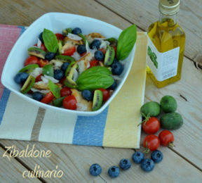 Panzanella con Nergi e mirtilli