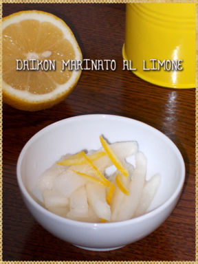 Daikon marinato al limone