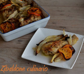 Fusi di pollo ai finocchi e mandarini