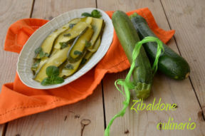 Zucchine alla menta
