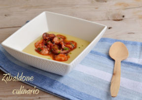 Polenta di ceci con polpo in umido