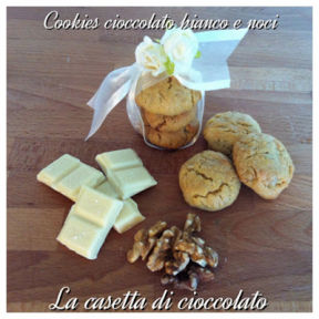 Cookies noci e cioccolato bianco