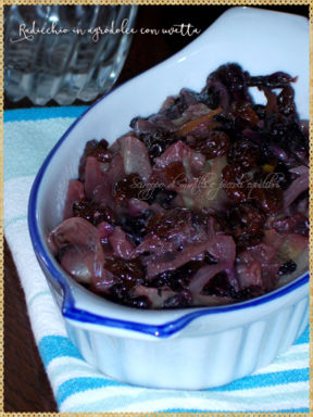 Radicchio in agrodolce con uvetta