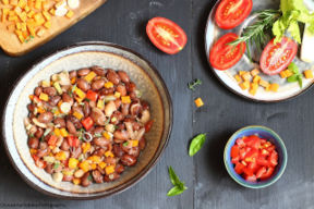 Insalata di fagioli borlotti e cannellini