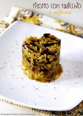 Risotto con radicchio e zafferano