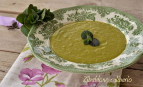 Vellutata di piselli alla menta