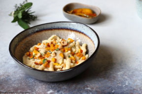 Strozzapreti con crema di cannellini e zucca