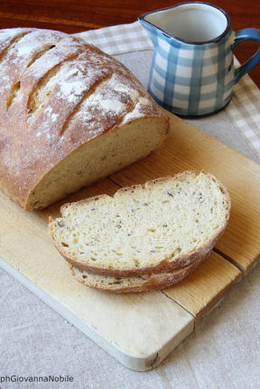 Pane di grano Kamut alle nocciole, preparato con lievito di pasta madre di grano Kamut