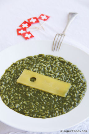 Risotto agli spinaci con Emmentaler DOP