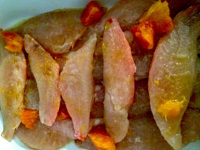 Filetti di triglie all’arancia al forno