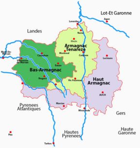 Haut Armagnac – le zone dell’Armagnac