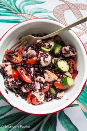 Insalata di riso nero ricetta