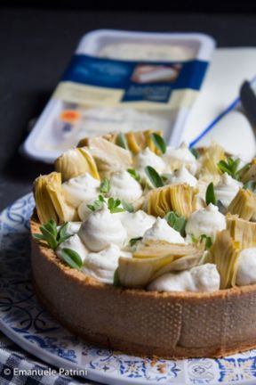 Torta salata gorgonzola e carciofi ricetta