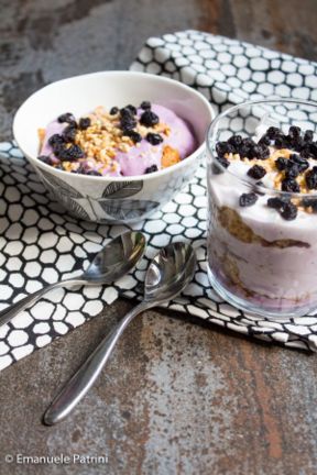 Bicchiere skyr e mirtilli ricetta