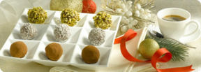 Dessert di Natale: sfiziose palline di cioccolato.
