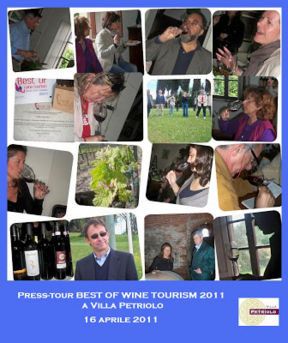 "Viaggiar assaporando": press-tour BEST OF WINE TOURISM 2011 a Villa Petriolo