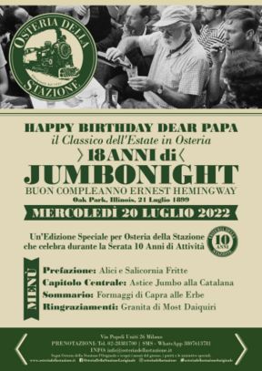 Doppio compleanno all'Osteria della Stazione