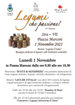 Amanti dei legumi l'appuntamento è a Stra