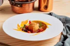  Supplì al sapore di friggione e guanciale croccante