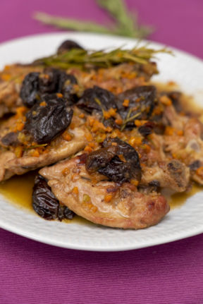 Pollo alle prugne Pruneaux d'Agen IGP