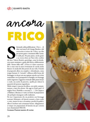 Cono di frico con pera caramellata